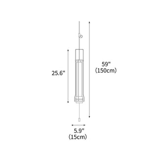 Hudson Industrial  Iron Cylinder Wall Sconce