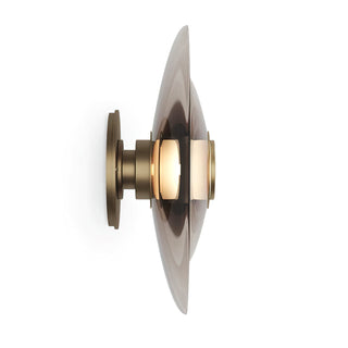 Hylora Modern Smoked Glass Wall Sconce
