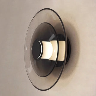 Hylora Modern Smoked Glass Wall Sconce