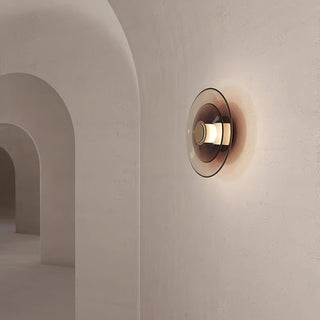 Hylora Modern Smoked Glass Wall Sconce