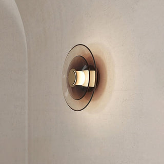 Hylora Modern Smoked Glass Wall Sconce