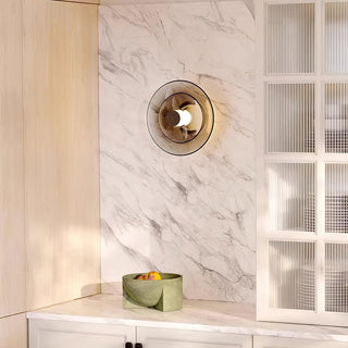 Hylora Modern Smoked Glass Wall Sconce