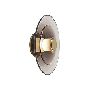 Hylora Modern Smoked Glass Wall Sconce
