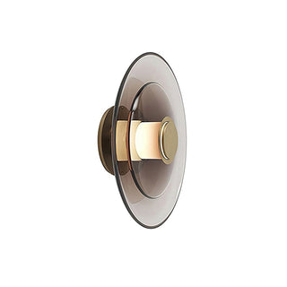 Hylora Modern Smoked Glass Wall Sconce