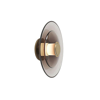 Hylora Modern Smoked Glass Wall Sconce