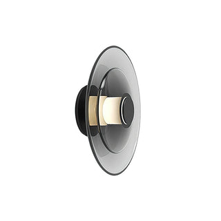 Hylora Modern Smoked Glass Wall Sconce
