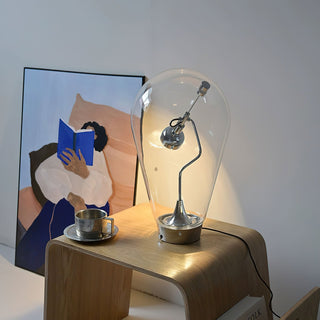 Illuminova Adjustable Minimalist Glass Table Light