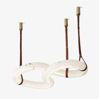 Luste Alabaster Closed-loop Pendant Light Chandelier - Blowlighting