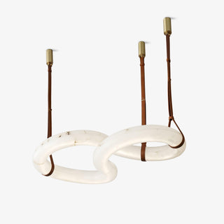 Luste Alabaster Closed-loop Pendant Light Chandelier - Blowlighting