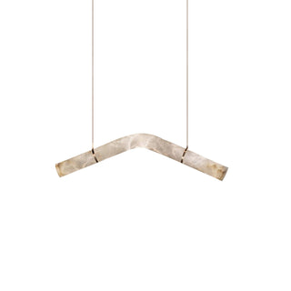 Utalyra Curved Alabaster Pendant Light - Blowlighting