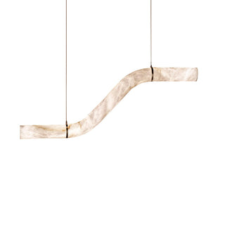 Utalyra Curved Alabaster Pendant Light - Blowlighting