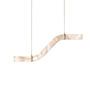 Utalyra Curved Alabaster Pendant Light - Blowlighting