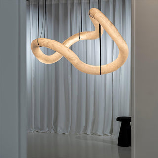 Luste Alabaster Closed-loop Pendant Light Chandelier - Blowlighting
