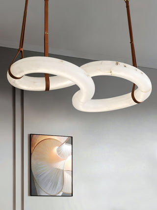 Luste Alabaster Closed-loop Pendant Light Chandelier - Blowlighting