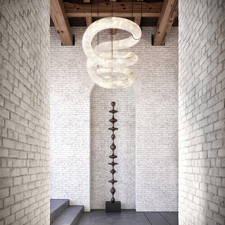 Luste Alabaster Closed-loop Pendant Light Chandelier - Blowlighting