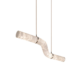 Luste Alabaster Closed-loop Pendant Light Chandelier - Blowlighting