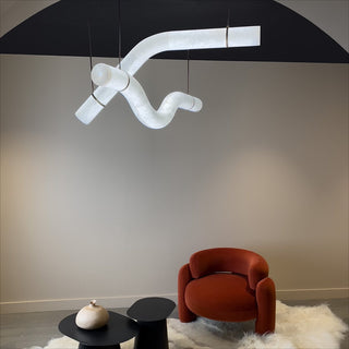 Luste Alabaster Closed-loop Pendant Light Chandelier - Blowlighting