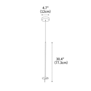 Invisible Led C4 Scandinavian Iron Pendant Light