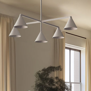 Ireland Black Metal 5-Arm Conical Chandelier