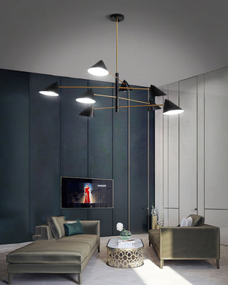 Piero Mid-Century Modern Chandelier
