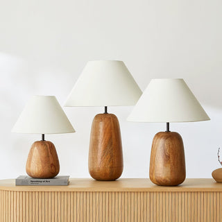 Kael Minimalist Wood Table Lamp