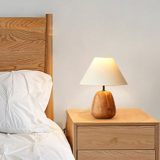 Kael Minimalist Wood Table Lamp