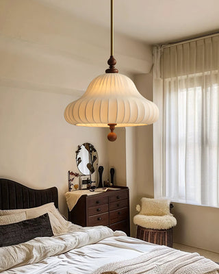 Isabella Ribbed Fabric Pendant Light
