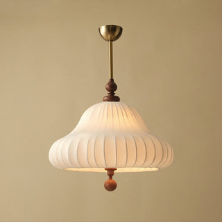 Isabella Ribbed Fabric Pendant Light
