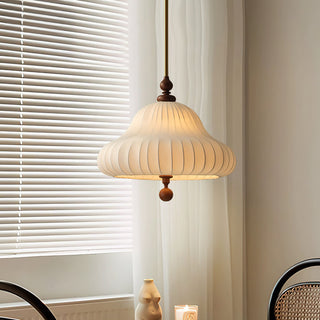 Isabella Ribbed Fabric Pendant Light
