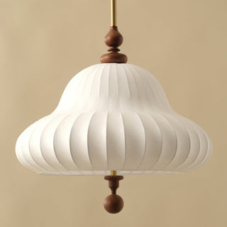 Isabella Ribbed Fabric Pendant Light