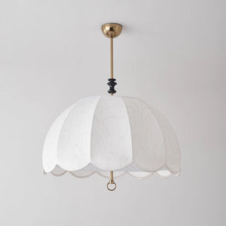 Ivory Bloom Retro Cloth Pendant Light