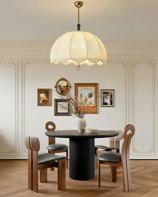 Ivory Bloom Retro Cloth Pendant Light