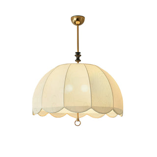 Ivory Bloom Retro Cloth Pendant Light