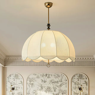Ivory Bloom Retro Cloth Pendant Light