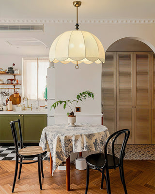Ivory Bloom Retro Cloth Pendant Light