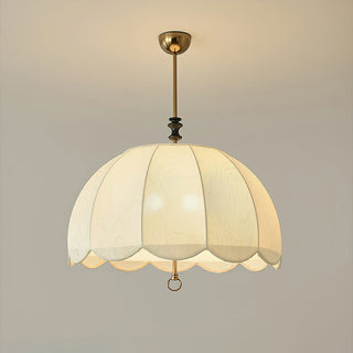 Ivory Bloom Retro Cloth Pendant Light