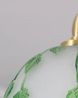 Ivy Leaf Natural Glass Pendant Light