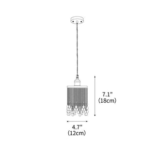 Jade Blossom Natural Glass Pendant Light