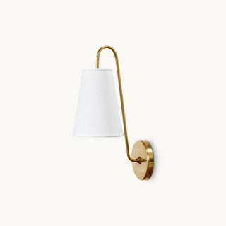 Clara Modern Brass & Fabric Wall Sconce