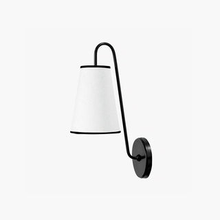 Clara Modern Brass & Fabric Wall Sconce
