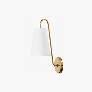 Clara Modern Brass & Fabric Wall Sconce