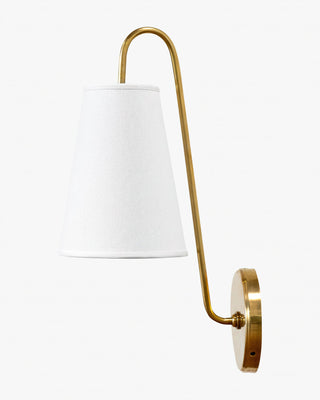 Clara Modern Brass & Fabric Wall Sconce