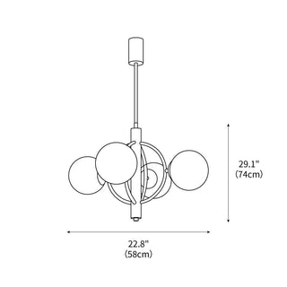Kaiser Modern Metal Chandelier