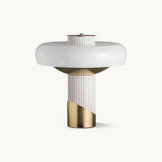 Kaelen Art Deco Glass Brass Table Lamp