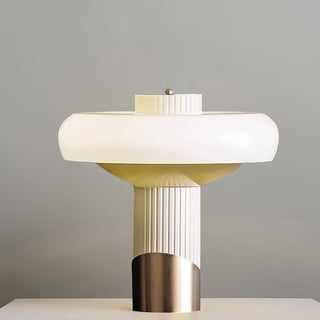 Kaelen Art Deco Glass Brass Table Lamp