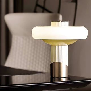 Kaelen Art Deco Glass Brass Table Lamp