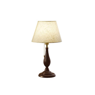 Kamila Vintage Wood Table Lamp