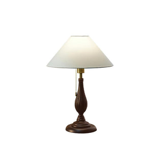 Kamila Vintage Wood Table Lamp