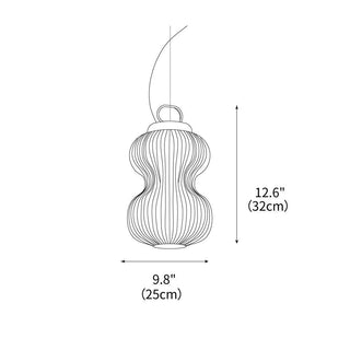 Kanji Oriental Glass Pendant Light