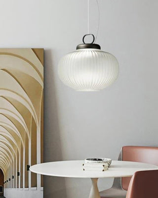 Kanji Oriental Glass Pendant Light